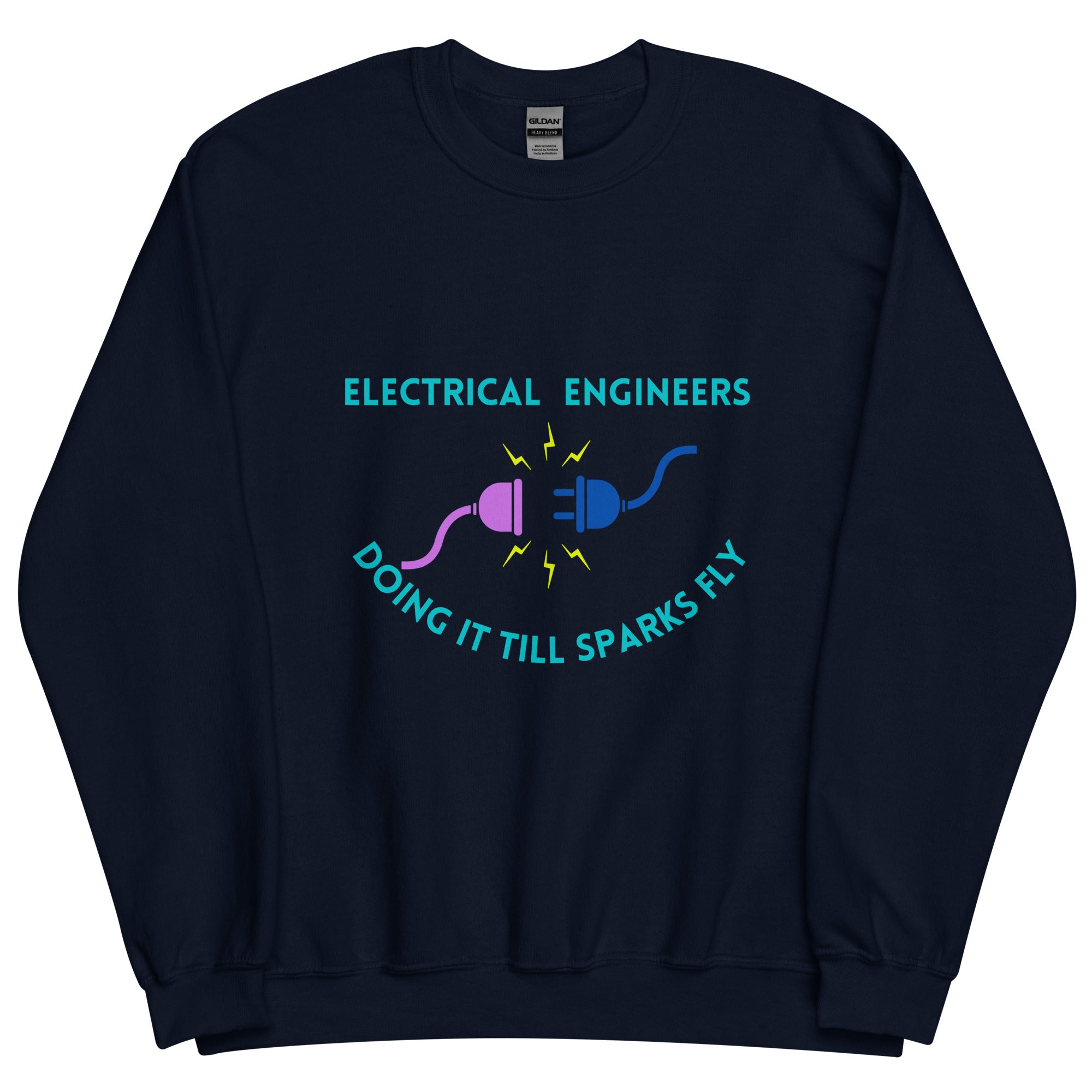 Cheeky Electrical Engineer Sexy Innuendo Sweatshirt Navy