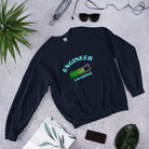 Engineer Loading Sweatshirt. Funny Engineering Graduation Top Navy