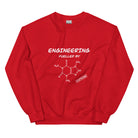 Engineering fuelled by Caffeine Sweatshirt Red