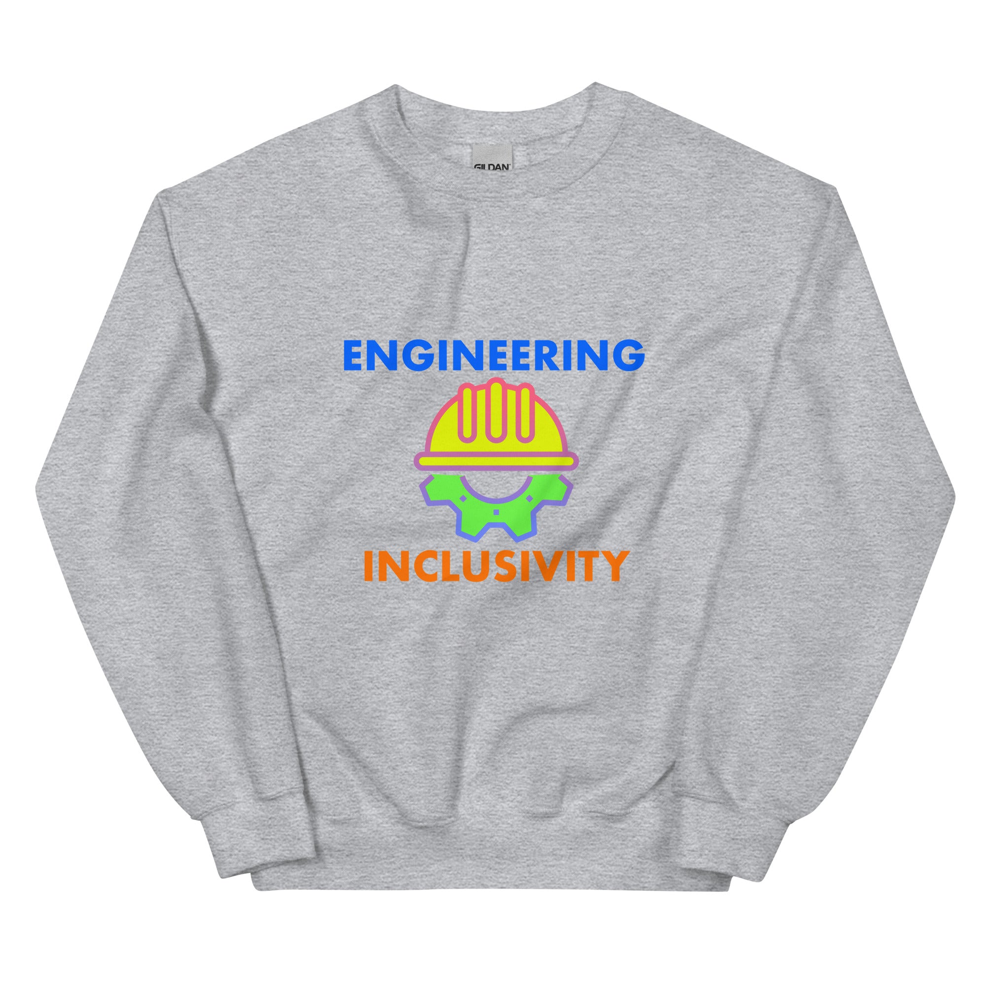 Inclusivity Engineer Sweatshirt. Celebrating Inclusive Engineering Engineering Sport Grey