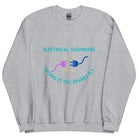 Cheeky Electrical Engineer Sexy Innuendo Sweatshirt Sport Grey