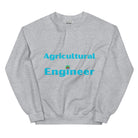 Agricultural Engineer Cogs and Plant Sweatshirt Sport Grey