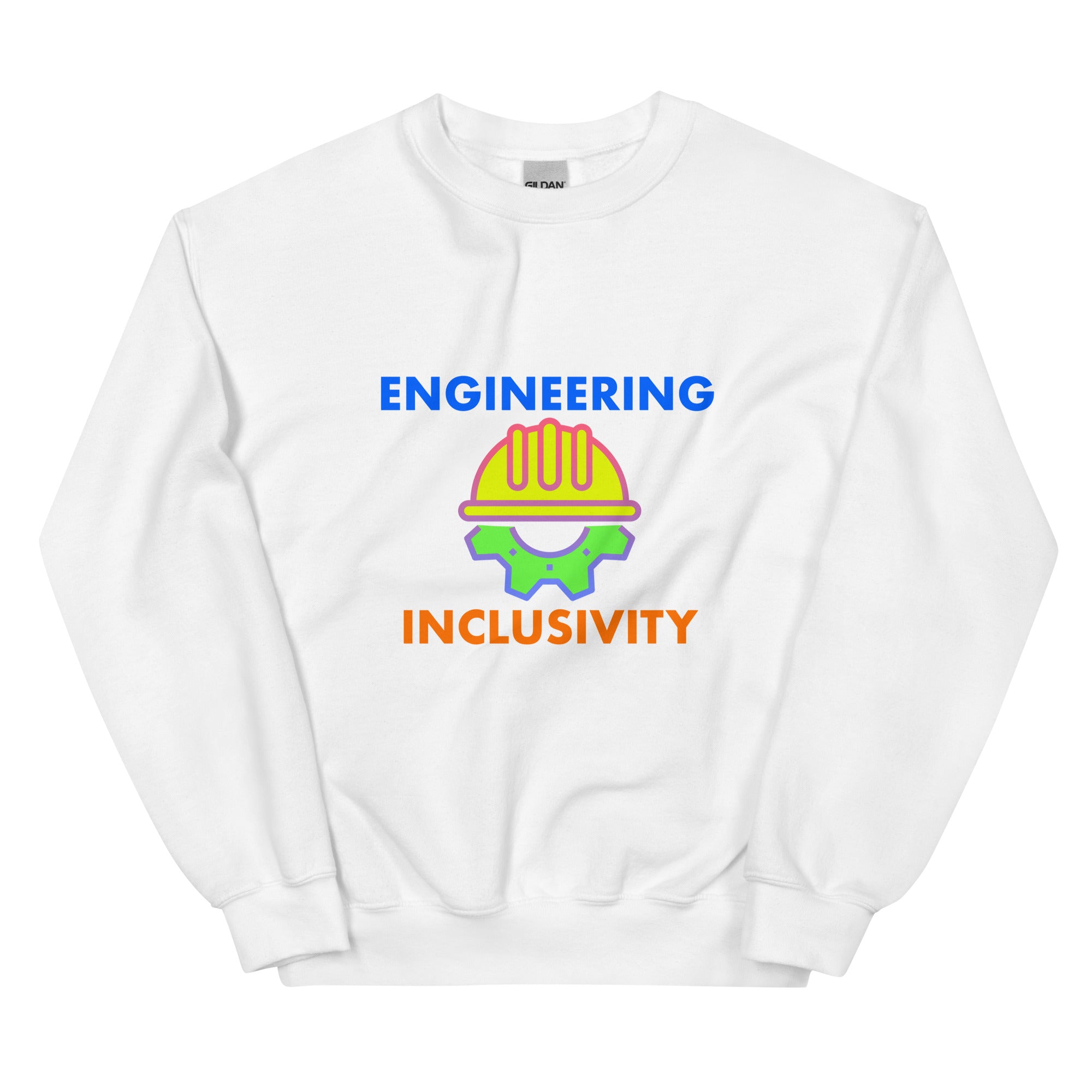 Inclusivity Engineer Sweatshirt. Celebrating Inclusive Engineering Engineering White