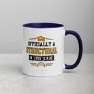 Personalised Structural Engineer Graduation Mug | Structural Engineering Graduate Gift Dark Blue