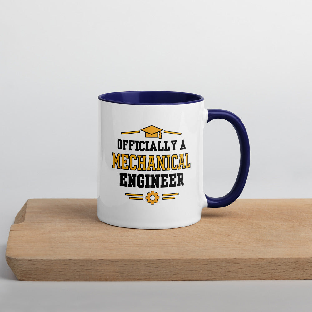 Personalised Mechanical Engineer Graduation Mug | Mechanical Engineering Graduate Gift Dark Blue