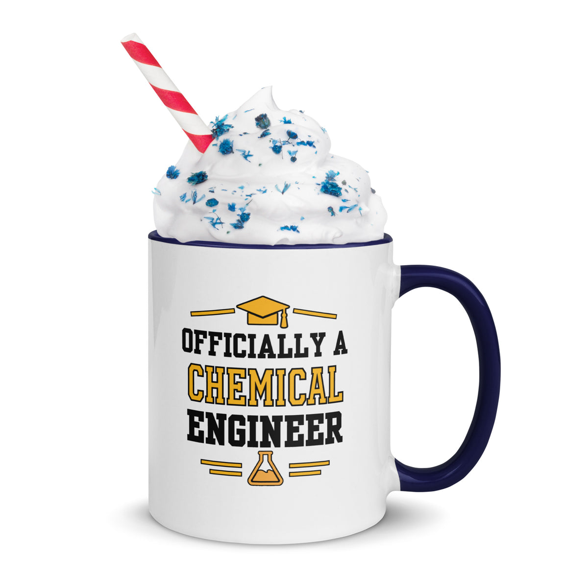Personalised Chemical Engineer Graduation Mug | Chemical Engineering Graduate Gift Dark Blue