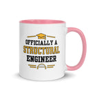 Personalised Structural Engineer Graduation Mug | Structural Engineering Graduate Gift Pink