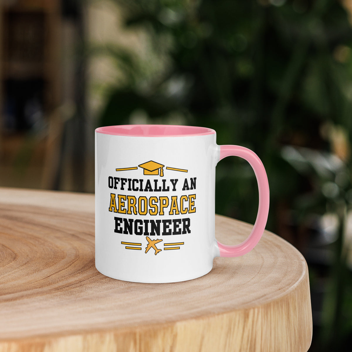 Personalised Aerospace Engineer Graduation Mug | Aerospace Engineering Graduate Gift Pink