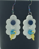 Cloud Earrings made with upcycled LEGO®