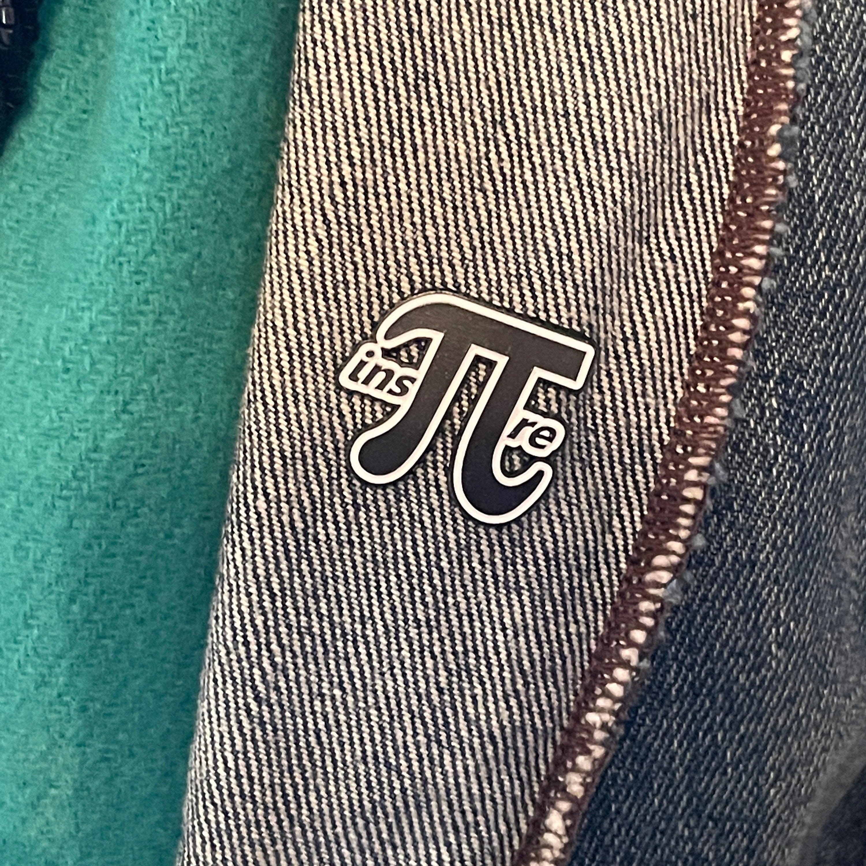 Maths Inspiration Pin Badge. Inspire with Pi