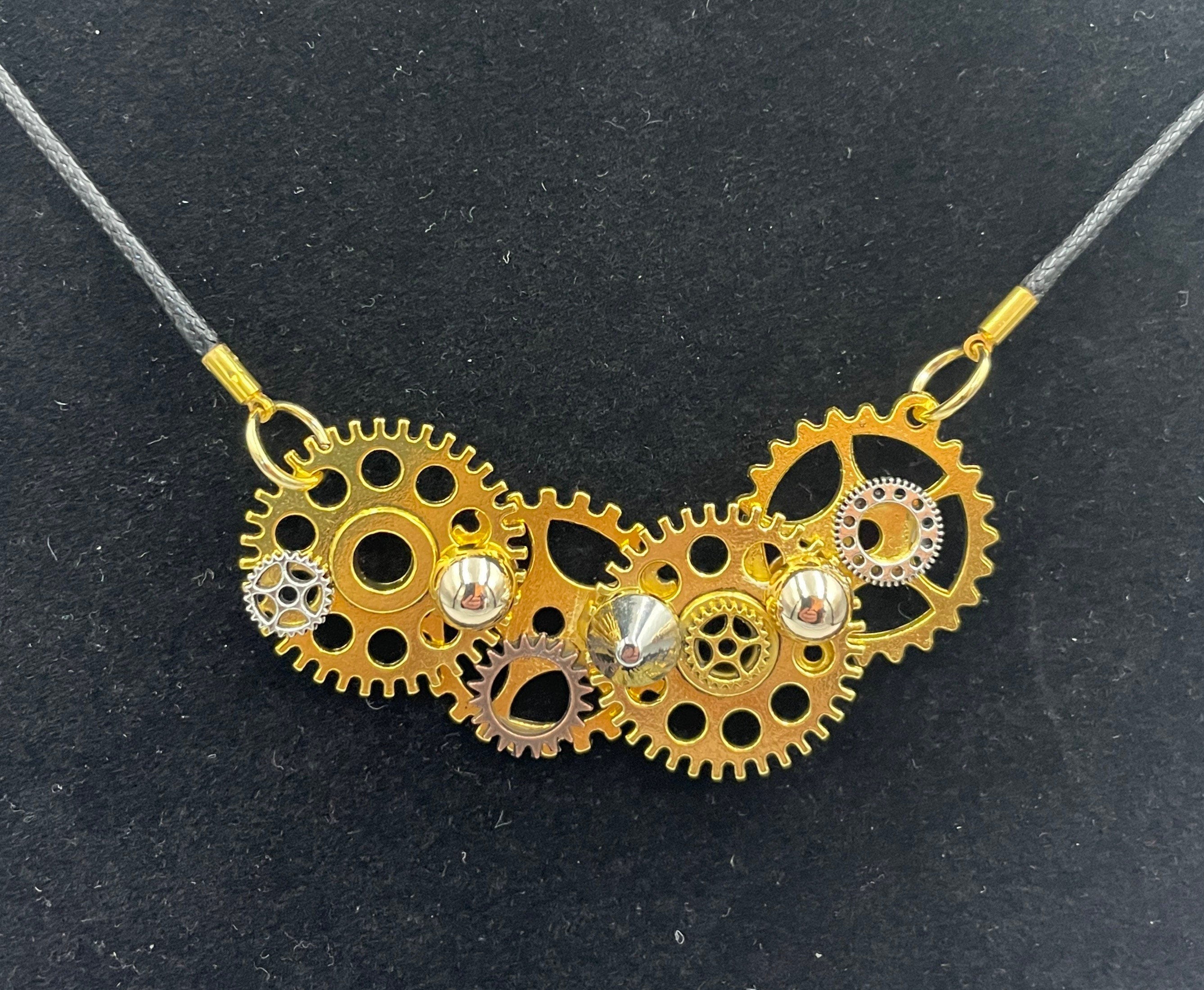 Gear and Rivet Unique Steampunk Handmade Necklace