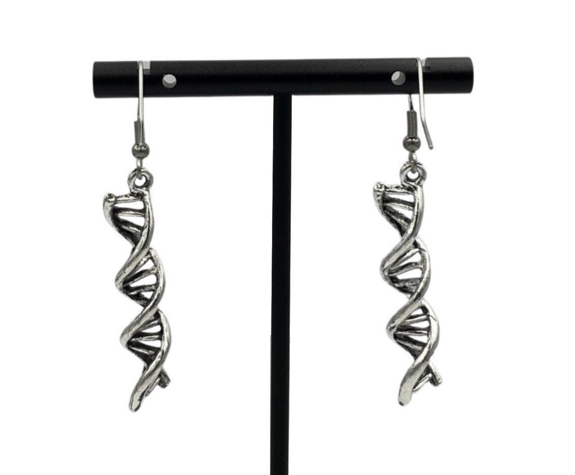 DNA drop Double Helix Earrings