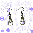 Lightbulb Minimalist Bronze coloured Earrings