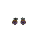 Cute Donut Stud Earrings made with upcycled LEGO®