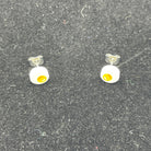 Fried Egg Stud Earrings made with upcycled LEGO®