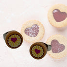 Jammy Dodger Stud Earrings made with upcycled LEGO®