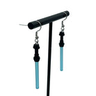 Translucent Lightsabre Earrings made with upcycled LEGO® in a variety of colours