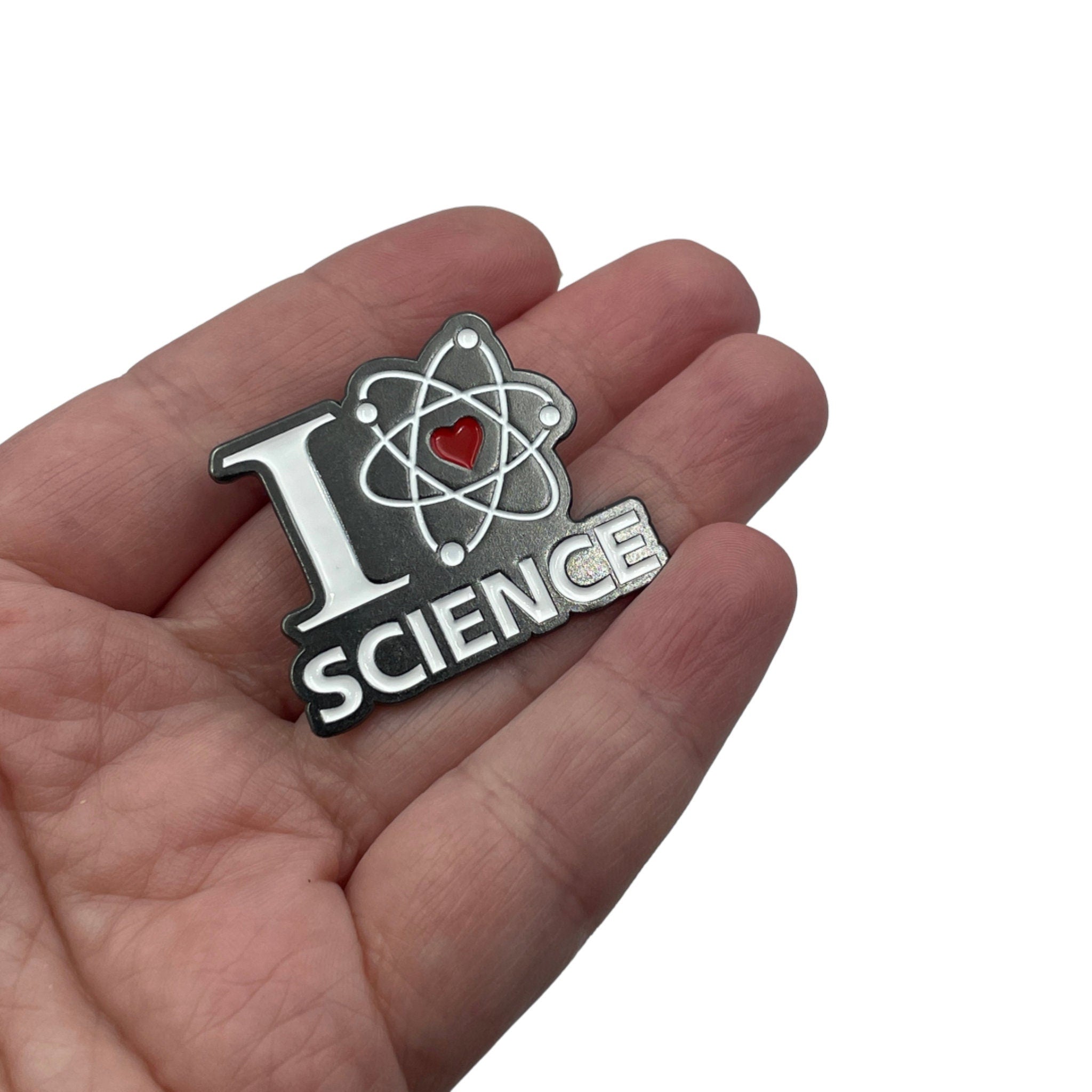 I Heart Science Enamel Pin Badge