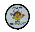 Little Ms STEM Printed Iron on Patches. Women and Girls in STEM