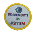 Diversity in STEM Printed Iron on Patch. STEM Inspiration Badges.