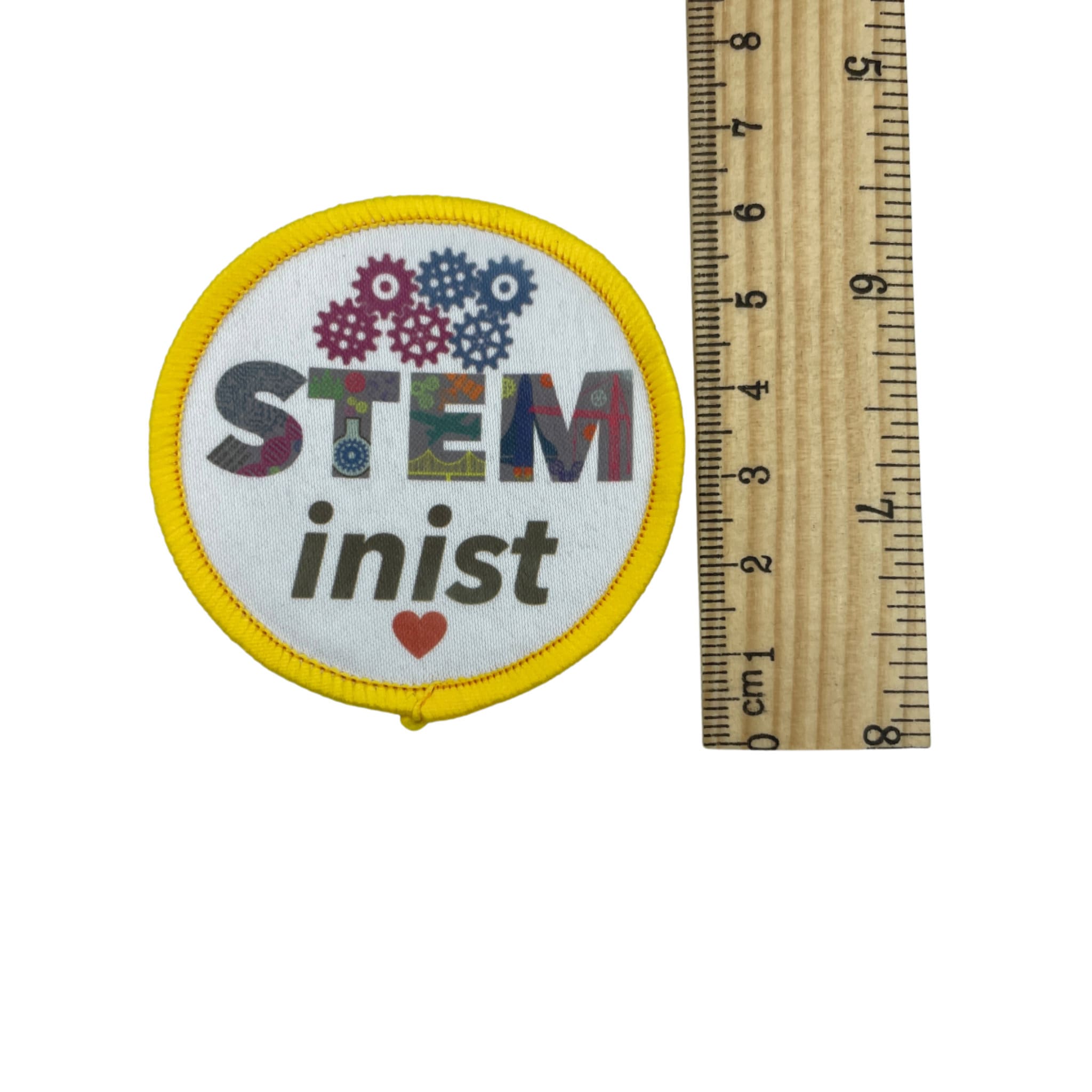 STEMinist Printed Iron on Patch. Women and Girls in STEM