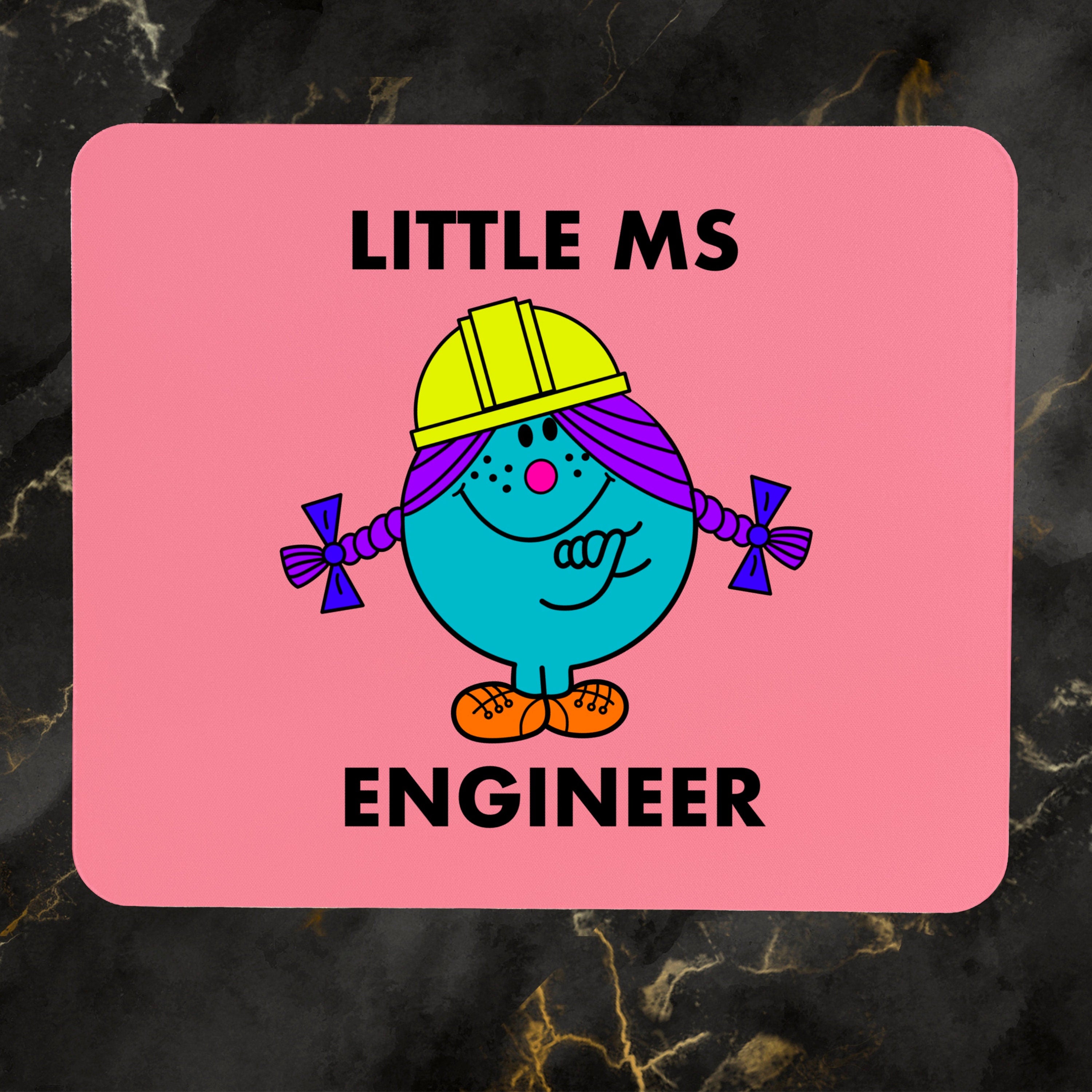 Personalised Little Ms Engineer Mousepad