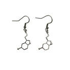 Serotonin Molecule Minimalist Geometric Earrings