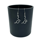 Serotonin Molecule Minimalist Geometric Earrings