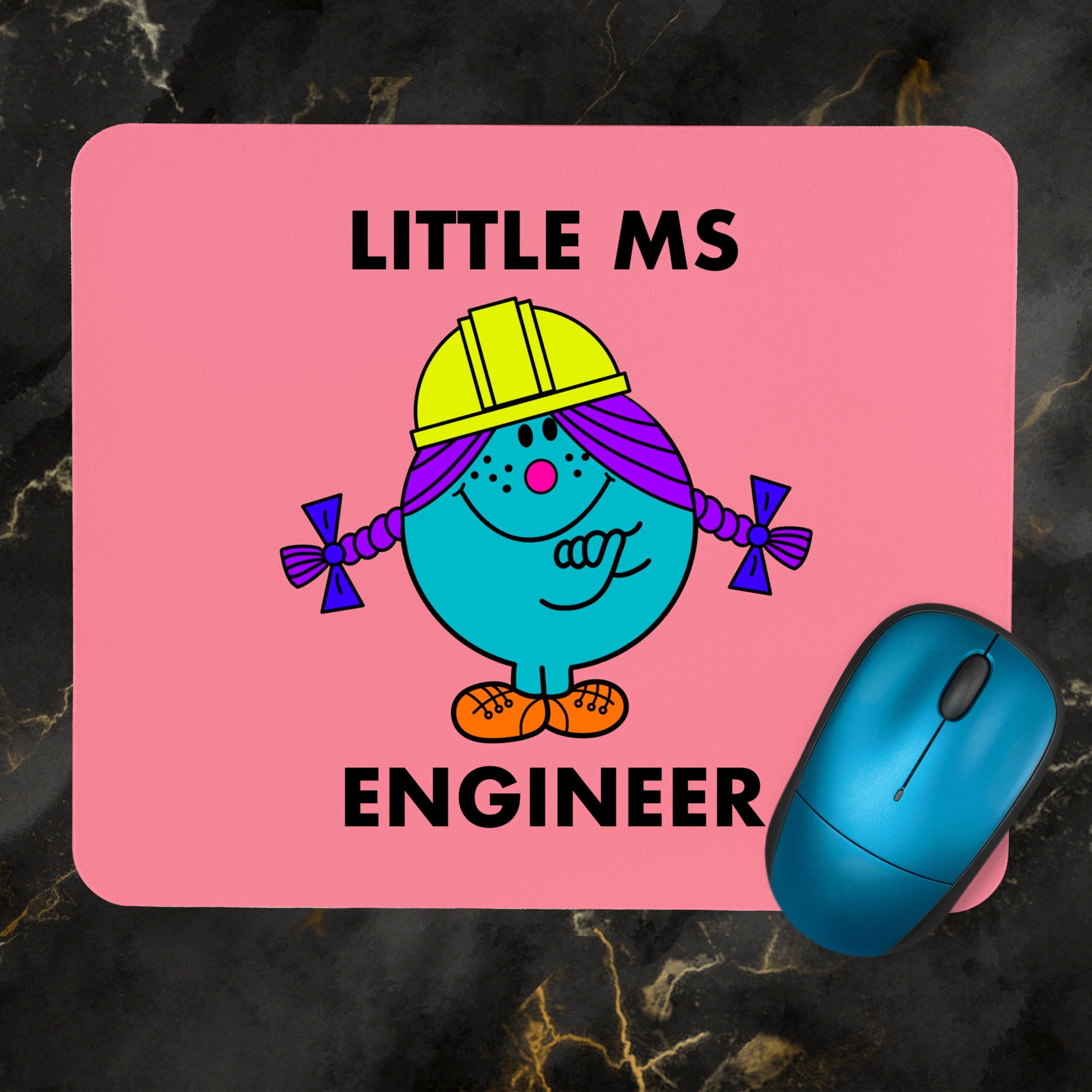 Personalised Little Ms Engineer Mousepad