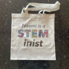 Personalised STEMinist Thick Woven Tote Bag