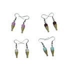 Kawaii Ice cream Swirl Earrings made with upcycled LEGO®