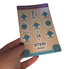 Little Ms Engineer Holographic Sticker Sheet. Women in Engineering STEMinist decal