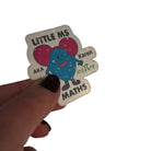 Personalised Little Ms Maths Holographic Vinyl Sticker