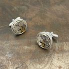 Steampunk Upcycled Vintage Watch Movement Cufflinks