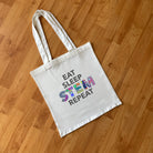 Eat Sleep STEM Repeat Thick Woven Tote Bag