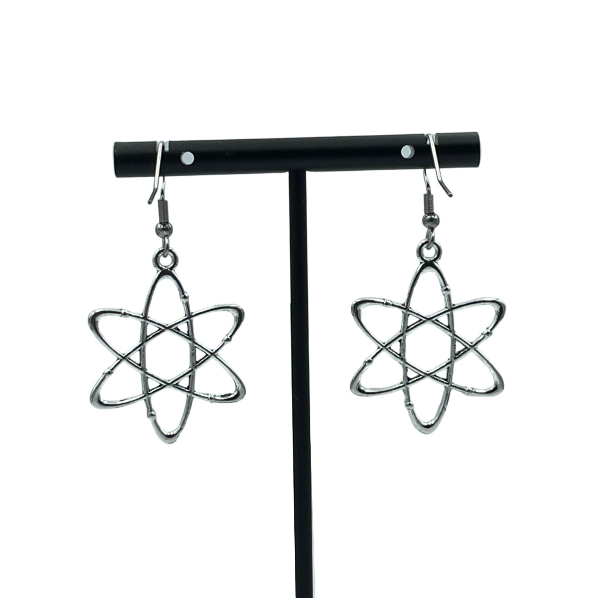 Atom Minimalist Geometric Earrings