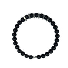 Onyx and Stainless Steel Hex Nut Bracelet