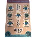 Little Ms Engineer Holographic Sticker Sheet. Women in Engineering STEMinist decal