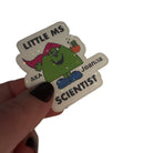 Personalised Little Ms Scientist Holographic Vinyl Sticker