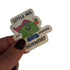 Personalised Little Ms Scientist Holographic Vinyl Sticker