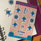 Little Ms Engineer Holographic Sticker Sheet. Women in Engineering STEMinist decal