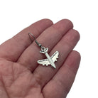 Silver tone Airplane Earrings. Perfect gift for the little geek plane lover in your life