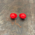 Engineer Hardhat Stud Earrings made with upcycled LEGO®