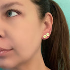 Emoji Stud Earrings made with upcycled LEGO®