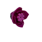 Magenta Flower Pin made with upcycled LEGO®