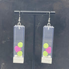 Window Statement Earrings made with upcycled LEGO®