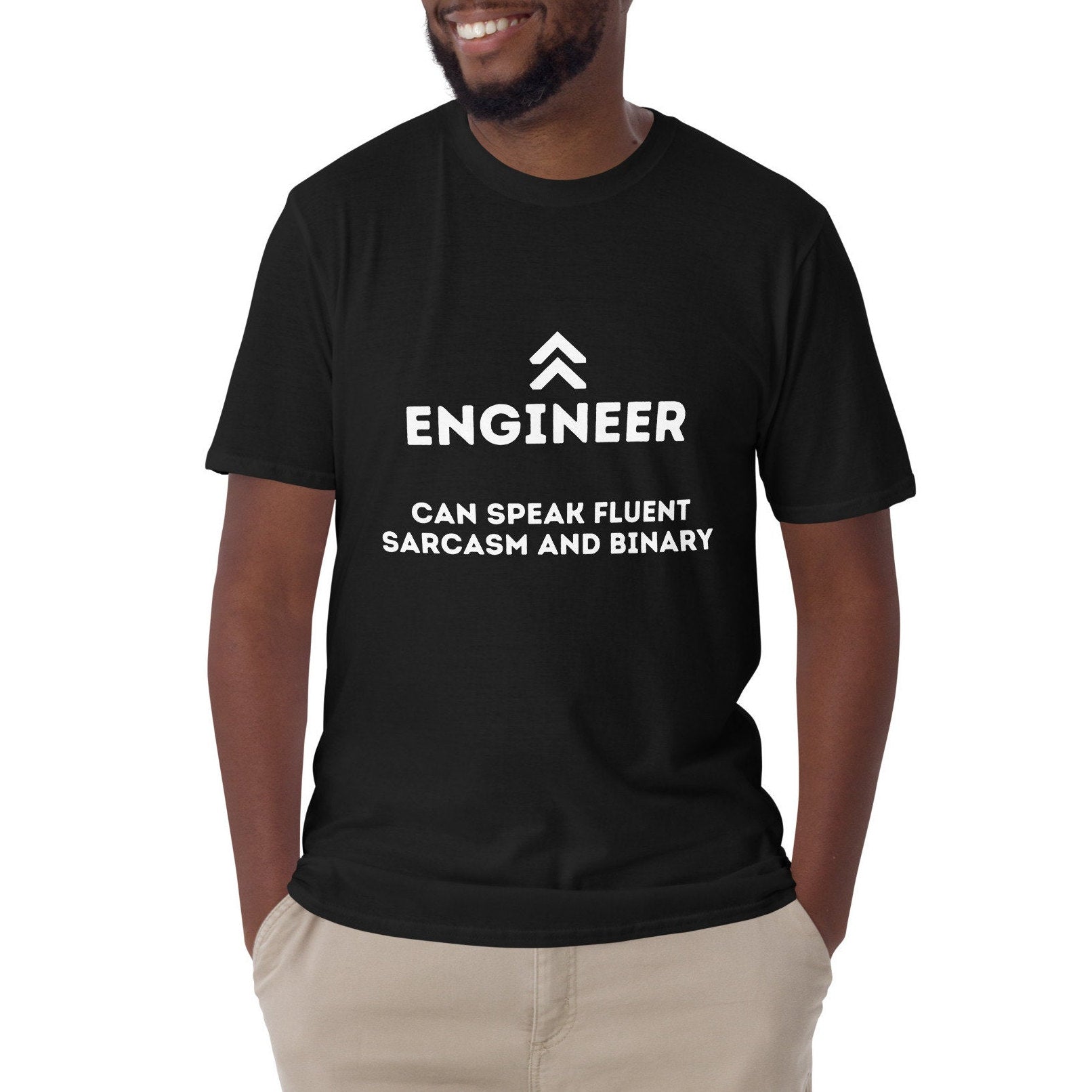 Engineering Speaking Fluent Sarcasm and Binary T-shirt. Sarcastic Engineer Top