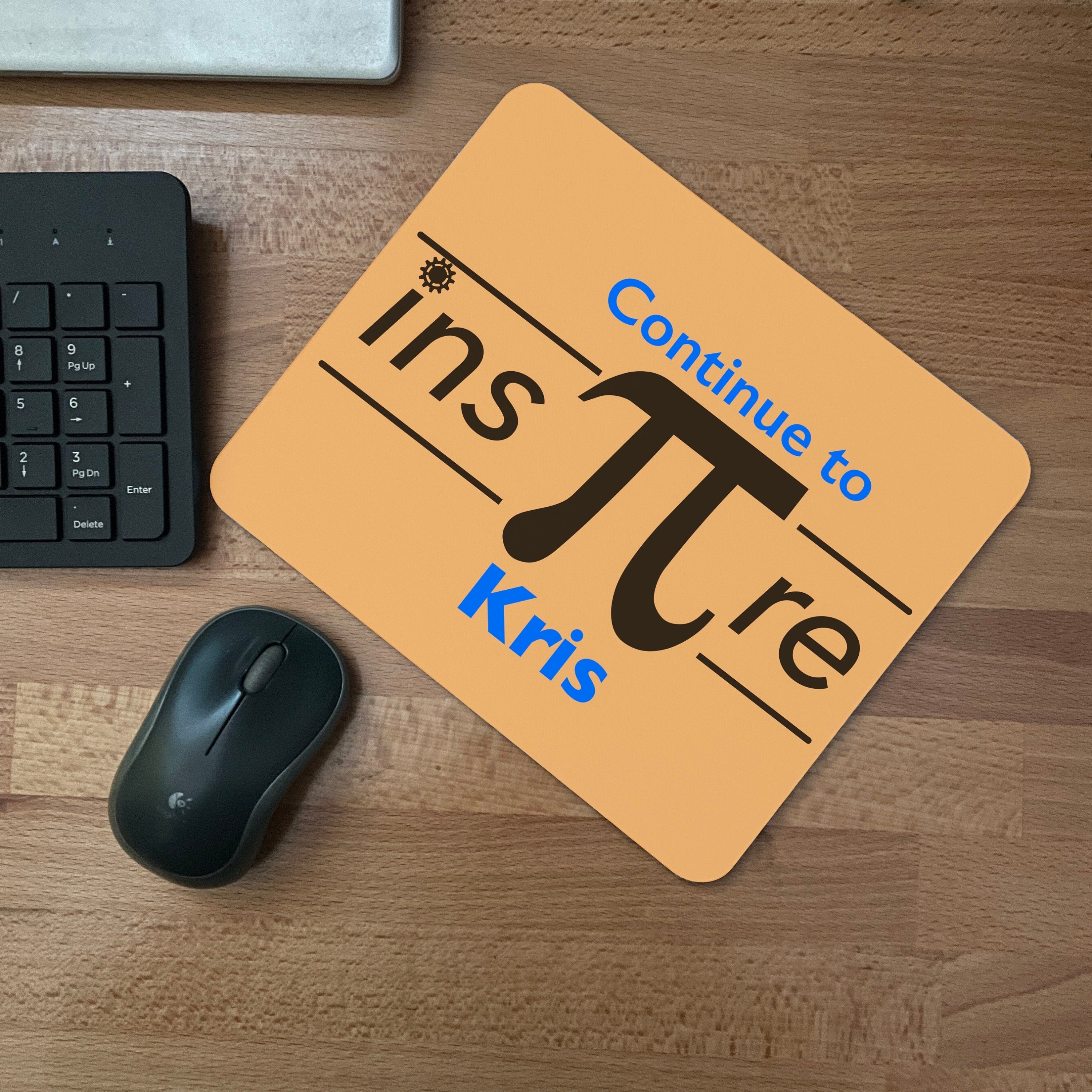 Personalised Inspire Pi Maths Pun Mousepad