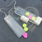 Window Statement Earrings made with upcycled LEGO®