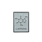 Caffeine Molecule Enamel Pin Badge